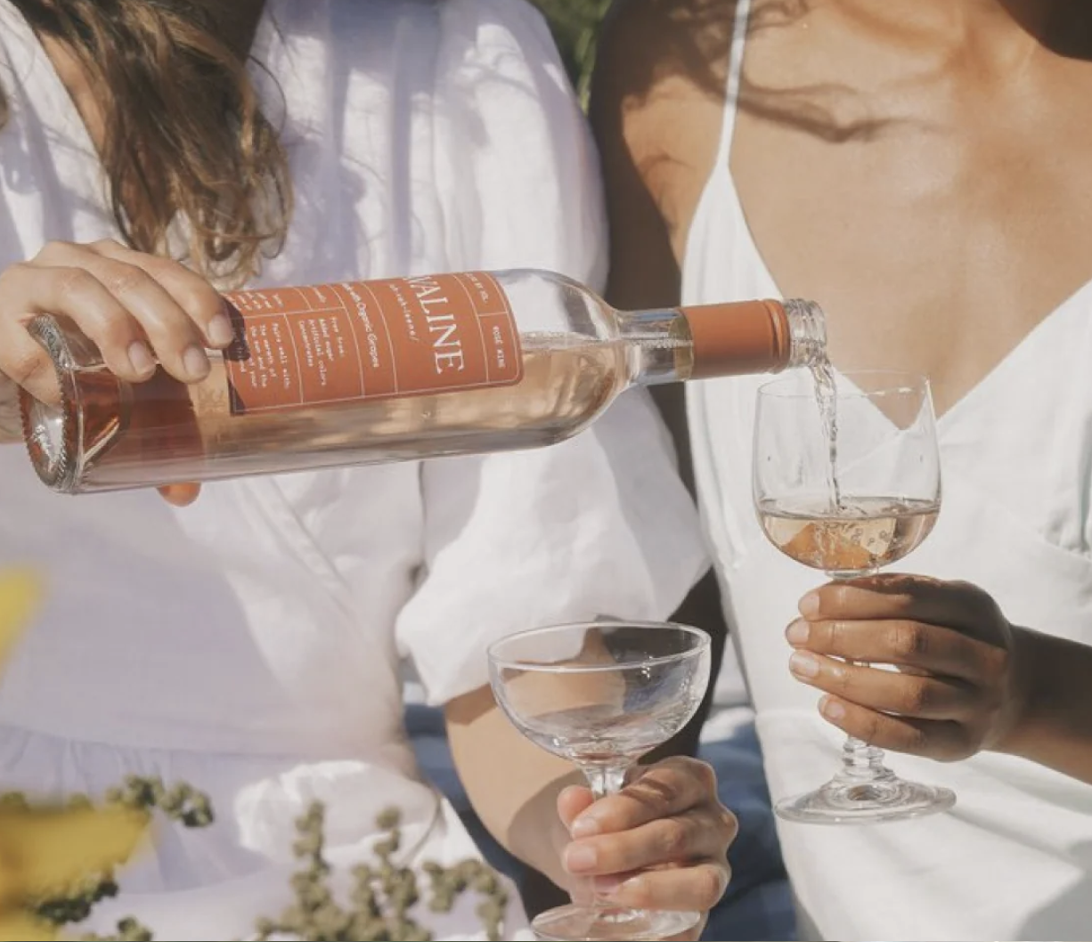 Woman pouring wine