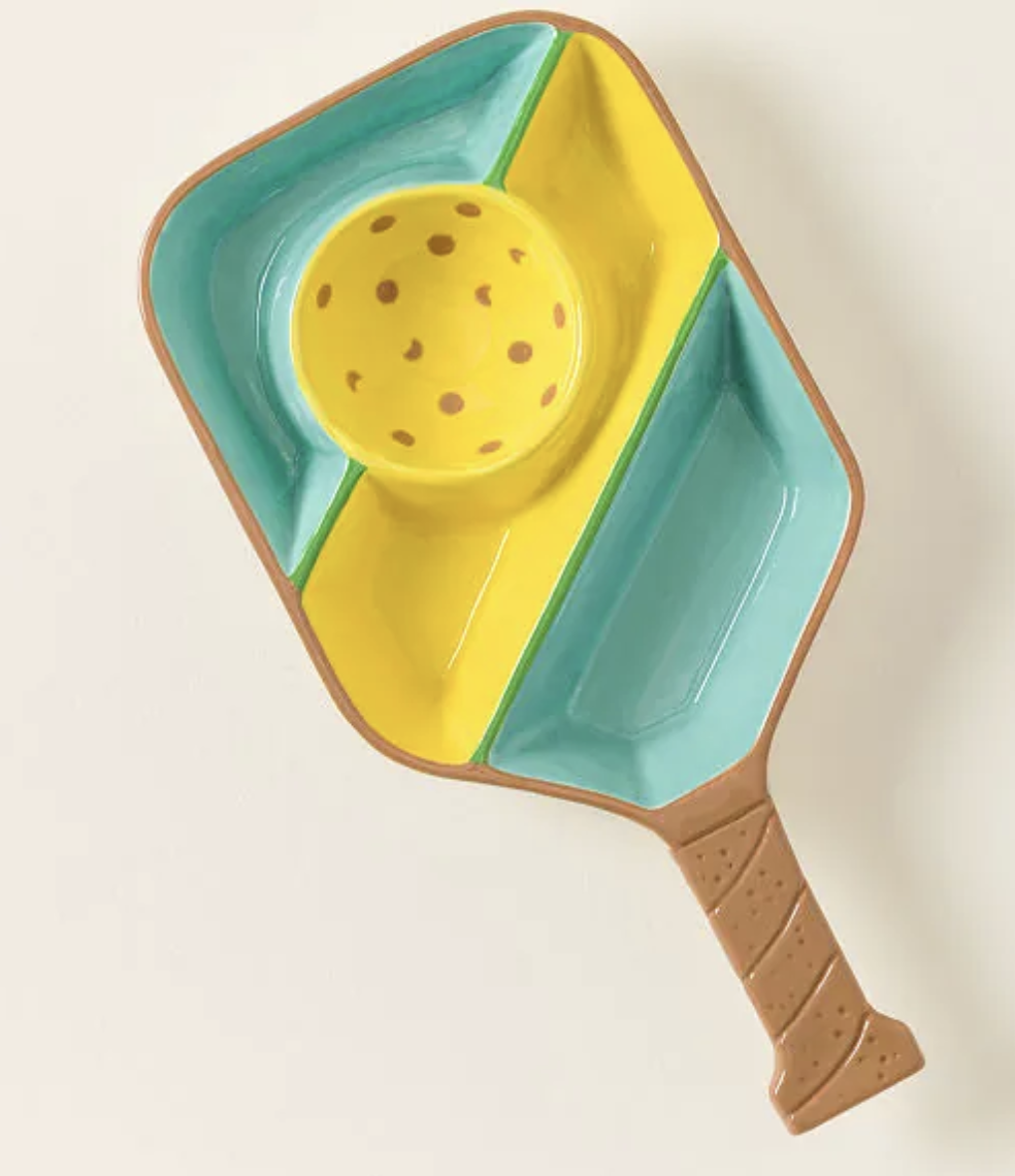 green and yellow snack tray