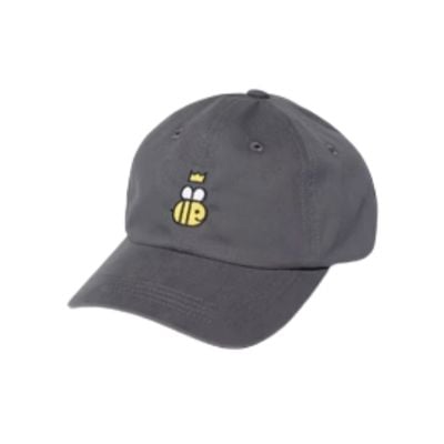 gray hot with bumble bee on front