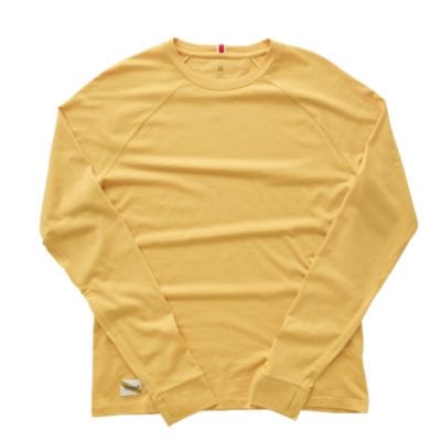 long sleeved yellow shirt