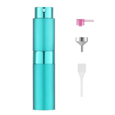 small green bottle to fill with perfume