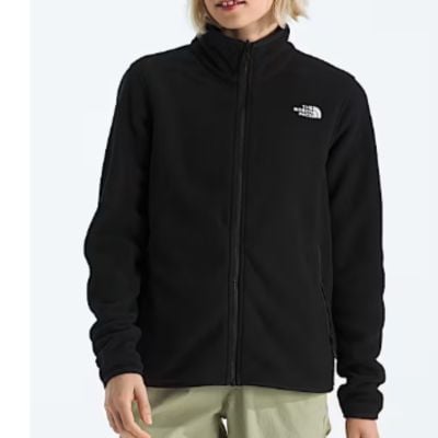 woman wearing black fleece