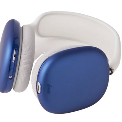 Blue headphone covers