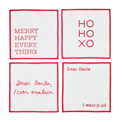 embroidered coasters