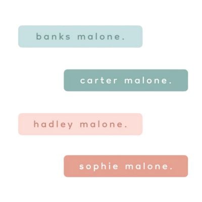 Personalized Waterproof Labels